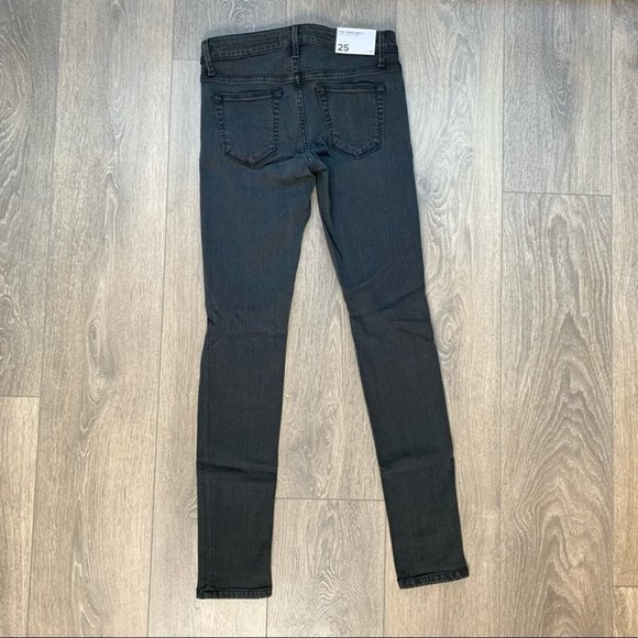 Joe's Jeans Brie Flawless Vixen Skinny Ankle Jeans Black Distressed Denim - Picture 14 of 16